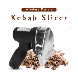 Ce barbacoa eléctrica Shawarma cuchillo máquina cortar carne Shawarma máquina cortadora automática Robot mano Kebab rebanador Shawerma cortador - Product Image 5