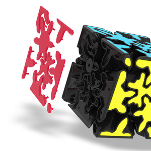 Cubo Mágico Qiyi Crazy Gear Cube Black Patch, Cubo Irregular de Forma Irregular 3x3, Juguete de Rompecabezas de Velocidad para Niños y Niñas - Product Image 4