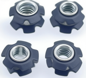 Tuerca hexagonal con arandela, métrica, de acero, clase 8.8, zincada, rosca estándar, diámetro de la tapa de 12 mm - Product Image 2