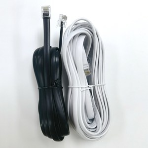 Câbles de téléphone plats <span class=keywords><strong>RJ45</strong></span> <span class=keywords><strong>RJ11</strong></span> RJ12 <span class=keywords><strong>RJ45</strong></span> FX-LPP-6P6C-10M noirs, offre spéciale d'usine - Product Image 2