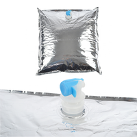 Pochette de recharge pour portefeuille à vin laminé personnalisé 2L 3L 5L 10L Sac à bavette de stockage d'eau de jus liquide Valve de boîte aseptique pour BRC/HACCP