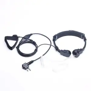 Hot 2-Pin M-kepala Mikrofon Tenggorokan Headset PTT untuk Radio Walkie Talkie CP040 CP140 180 CP185 CP200 EP450 GP300