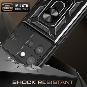 Funda Protectora con Anillo Metálico, Carcasa Trasera de TPU y PC Resistente a Golpes para Teléfono Motorola <span class=keywords><strong>Moto</strong></span> G 5G 2025 G54 G84 G85 G34 5G - Product Image 5
