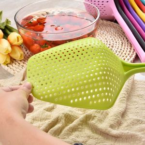 Customized Large Pp <b>Plastic</b> Scoop Water Skimmer <b>Colander</b> & Spoon Kitchen Cooking Pasta Strainer - Product Image 4