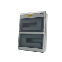 Boîte de distribution électrique industrielle portable transparente ZCEBOX à 9 voies, 450V 220A, 20 prises