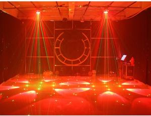 Luz de escenario LED RGBW <span class=keywords><strong>AMG</strong></span> de 6 ojos rentable con efecto de cabeza móvil, clasificación IP33, montaje colgante, DMX512/Activación por sonido/Automático/Master - Product Image 4