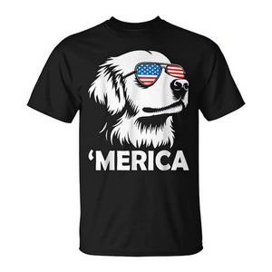 Camiseta Golden Retriever Dog 4th Of July Merica - Product Image 2