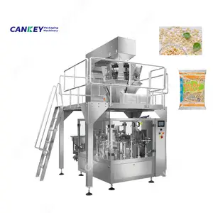 Automatic Bean Sprouts Packing Preformed Zipper Pouch Bag Rice And Beans Packaging Machine