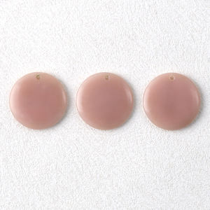 หินโอปอลสีชมพูธรรมชาติปรับแต่งได้หินอัญมณีทรงกลมแบบเรียบมีหลายขนาด - Product Image 3