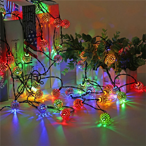1.5m-4m decorazione dell'albero di natale luci a Led stringa di colore palla <span class=keywords><strong>marocco</strong></span> decorazione di natale decorazione natalizia per il nuovo anno - Product Image 6