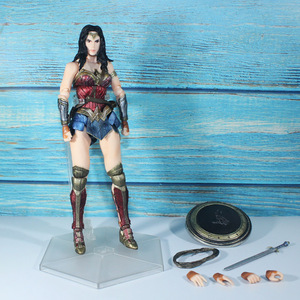 Superwoman Gato niña juguete DC Liga DE LA JUSTICIA <span class=keywords><strong>Wonder</strong></span> <span class=keywords><strong>Woman</strong></span> trabajo hecho a mano modelo <span class=keywords><strong>muñeca</strong></span> PVC Material condición nuevo con Frozen - Product Image 6