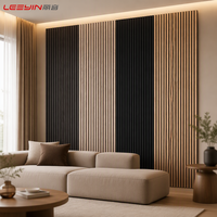 Panneau mural E0 en bois, panneau à lattes en chêne contemporain, panneaux muraux en bois, décoration murale intérieure pour hôtel, bureau