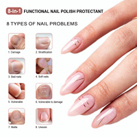 Huile de Soin des Ongles Multi-styles à Séchage à l'Air, Base et Top Coat, Huile pour Cuticules, Vernis à Ongles à Base d'Eau et Huileux, Sans Lampe UV, Vente en Gros