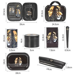 Custom Rolling Tray With Magnetic Lid New Style Smoking Accessories Kit With <strong>Cigarette</strong> Rolling <strong>Machine</strong> Smoking Accessories Set - Product Image 2
