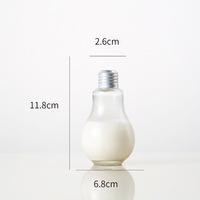 Bouteilles en verre transparentes personnalisées pour ampoules, 150ml-800ml, pour boissons, jus, lait, avec bouchon à vis