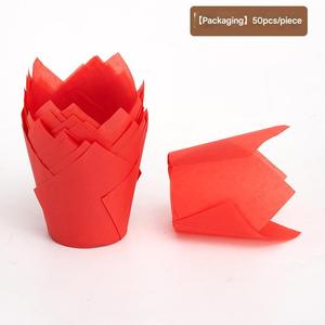 Precio bajo original Estuches en stock Muffin Baking Cup Tulip Cupcake Liners con descuento - Product Image 6