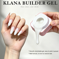 Gel de construction professionnel solide en argile, rose nude, dur, pour extension et réparation d'ongles UV LED