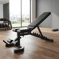 Banc de musculation stable et antidérapant, réglable, large, en acier robuste, inclinable, déclinable, plat, pour la musculation à domicile, la salle de sport, l'entraînement de force