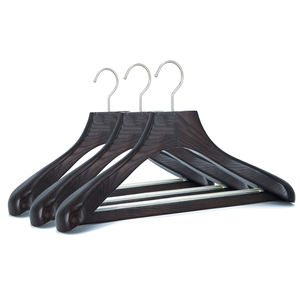 Costume <span class=keywords><strong>en</strong></span> bois gros grand <span class=keywords><strong>cintre</strong></span> <span class=keywords><strong>pas</strong></span> <span class=keywords><strong>cher</strong></span> avec barre de pantalon pour les femmes pardessus veste multi-usages garde-robe à un niveau - Product Image 6