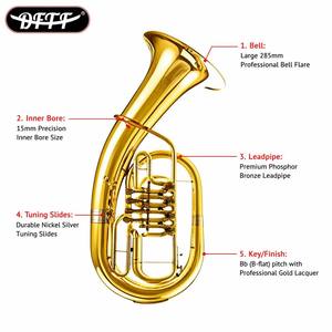 Euphonium Cinese di Alta Qualità OEM Tianjin con Tono Bb, Ottone, Foro da 15mm, Campana da 285mm, Modello TFEP-1111 - Product Image 3