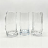 Gobelet en verre incurvé irrégulier personnalisé 2026 de 500 ml – Verre torsadé transparent pour eau, jus, café glacé et autres boissons