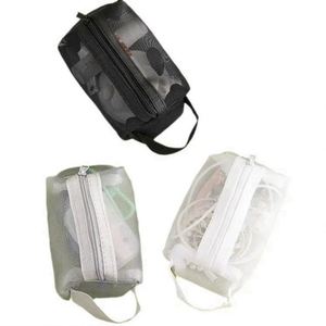 New Style Mini Mesh Cosmetic <b>Bag</b> Coin Pencil <b>Cable</b> Charge Storage <b>Bag</b> Portable Travel <b>Bag</b> - Product Image 5