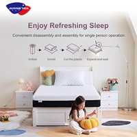 Matelas en mousse à mémoire de forme naturelle en gel, taille standard, silencieux, confortable, protège-matelas en silicone, disponible près de chez moi
