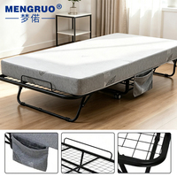 Matelas pliant à ressorts ensachés OEM/ODM, taille Queen, 4 pouces, mousse haute densité, portable, pour invités, camping, chambre à coucher