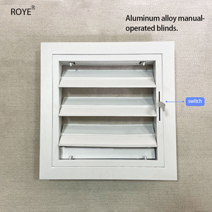 Volet de climatisation moderne réglable en alliage d'aluminium, étanche à la pluie, avec interrupteur à commande manuelle, pour grille <span class=keywords><strong>externe</strong></span> de <span class=keywords><strong>climatiseur</strong></span> - Product Image 3
