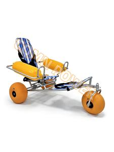 Cadeira de rodas de praia Dobrável Todo o Terreno Praia Sand & Sea Cadeira de Mobilidade 3-em 1 Pneus de Balão Resistente à corrosão - Product Image 4