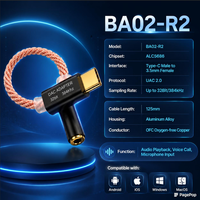 Adaptador de Audio de Alta Resolución ALC5686 DAC Chip USB-C a Jack de 3.5mm, 32bit/384kHz, Cable de Cobre Trenzado, Logotipo Personalizado, OEM, Nuevo