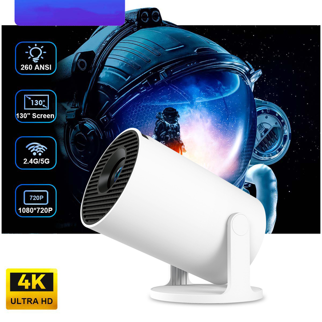 New HY300pro+ Projector Portable 720p Full HD LED LCD Video Home Theater Portable Android Smart LED LCD Projector Beamer