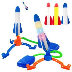 Nouveau Lanceur de Fusées à Pédale pour Enfants, Jouet de Parc d'Attractions Extérieur, Fusée en Mousse qui S'envole avec Lumière - Product Image 2