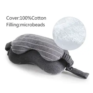 2 in 1 Multifunction Neck Support Microbeads Travel Pillow With Two Shapes