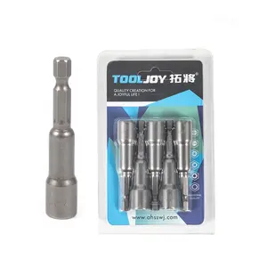 带H1/4 '插座驱动器钻头的TOOLJOY磁性螺母定位器