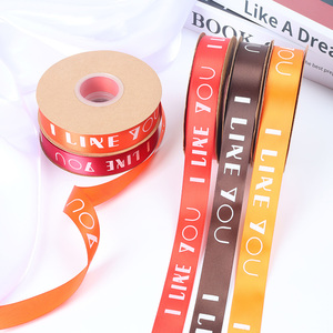 Nuevo diseño letras inglesas colorido regalo cinta flores embalaje decoración floristería ramo corbatas varios <span class=keywords><strong>colores</strong></span> - Product Image 4