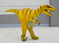 Costume de dinosaure animatronique réaliste sur mesure de Zigong, combinaison électronique respirante pour la marche, idéale pour Halloween, les parcs à thème et les événements commerciaux