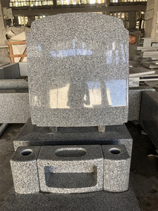 <span class=keywords><strong>Monuments</strong></span> de granit gris classique Pierre tombale de granit Pierre tombale de cimetière Pierre tombale et monument - Product Image 4