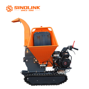 Broyeur de bois à châssis sur chenilles, alimenté à l'essence - Moteur et roulement, garantie 1 an - Pas de travaux de construction routière nécessaires pour les terrains forestiers en pente - Product Image 6