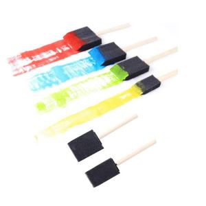 लकड़ी हैंडल के साथ फोम ब्रश 1 "2" 3 "4" स्पंज सफाई पेंटिंग ब्रश लकड़ी के पेंट ब्रश हैंडल - Product Image 5