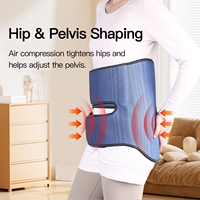Ceinture de massage par compression à ondes d'air pour la taille, l'abdomen, les fesses et les hanches, avec chaleur et vibrations, relaxation des tissus profonds, amincissement corporel
