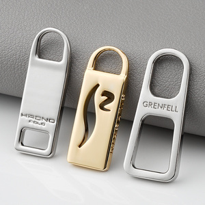 Tirette à glissière en métal personnalisée professionnelle avec PVC noir pour tissu et sac à dos - Product Image 5