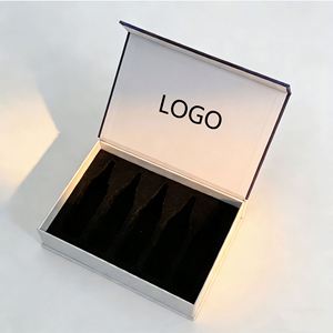 Boîte cadeau magnétique blanche personnalisable en direct d'usine avec insert noir, élégante, idéale pour les cadeaux et l'emballage de produits - Product Image 2
