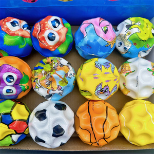 HAPU Factory 63mm <b>Luminous</b> Pu High Bounce Football Basketball Baseball Bounce <b>Ball</b> Sports Moon <b>Ball</b> Interactive Toy for Children - Product Image 6