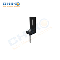 Système de montage solaire CHIKO CK-FTS-162R43 pour toit en tôle/métal, pieds en L, 7 rails