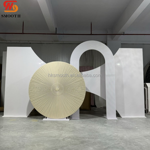 ฉากหลังงานแต่งงานปี 2026 แบบใหม่ หนา รูปทรงกลม ทำจาก PVC อะคริลิก  แผงมีลาย  ประกอบด้วยหลายชิ้น  ตกแต่งเวทีงานอีเว้นท์ - Product Image 1