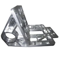 Marco de Brida de Aluminio con Múltiples Orificios, Mecanizado CNC Personalizado, Fresado de 5 Ejes, Componentes de Equipos de Precisión a Medida