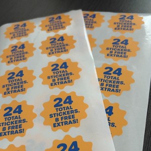 Custom Promotional Giveaway Stickers, Matte Film Self-Adhesive Vinyl <b>Labels</b>, Durable <b>Waterproof</b> Tags for Retail Marketing & Bran - Product Image 3