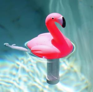 Flamingo <span class=keywords><strong>Thermometer</strong></span> Pool, große Größe einfach zu lesen für Wasser temperatur mit Schnur - Product Image 2