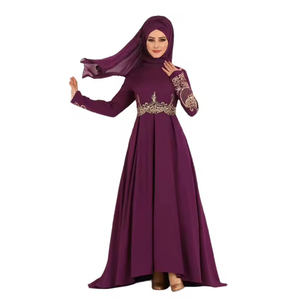 2025 modeste dubaï <span class=keywords><strong>Abaya</strong></span> pour les femmes musulmanes broderie de luxe couleur marron antistatique <span class=keywords><strong>pas</strong></span> <span class=keywords><strong>cher</strong></span> en gros dinde pour l'Aïd pour les filles - Product Image 4